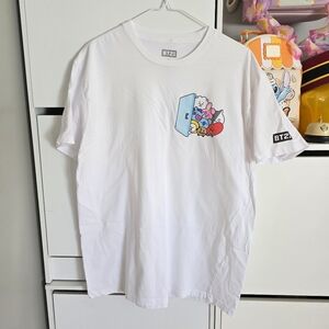 BT21 BTS Shirt Short Sleeve K-Pop Korean Characters Kawaii Y2K
